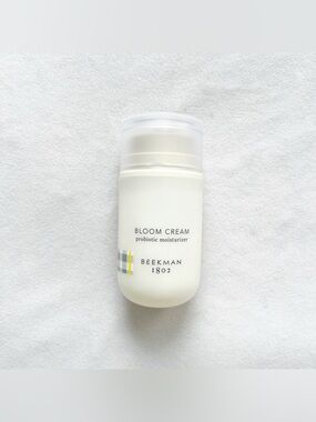 Beekman 1802 Bloom Cream Probiotic Moisturizer - White with Gray & Yellow Accent